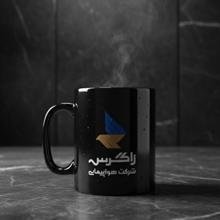 ماگ سرامیکی طرح هواپیمایی زاگرس