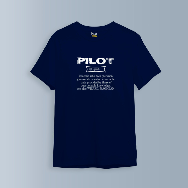 تیشرت نخی مردانه کلاسیک طرح Pilot کد T142