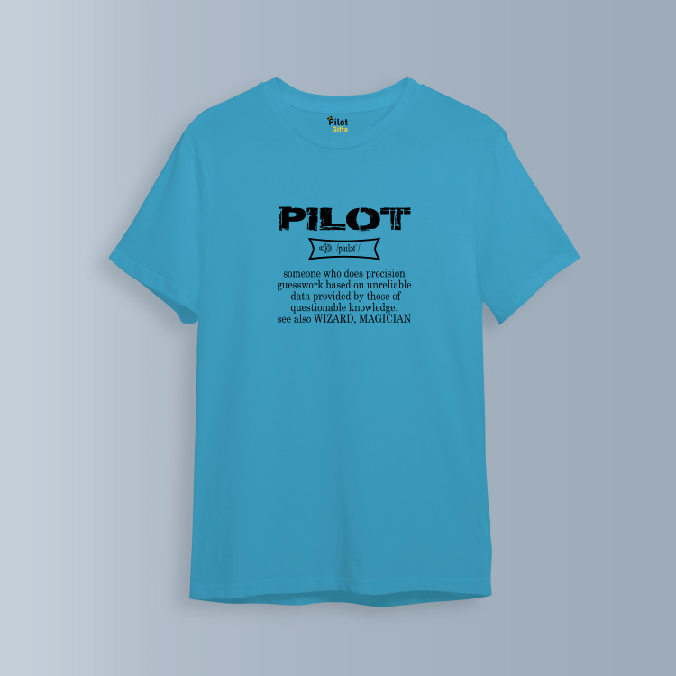 تیشرت نخی مردانه کلاسیک طرح Pilot کد T142