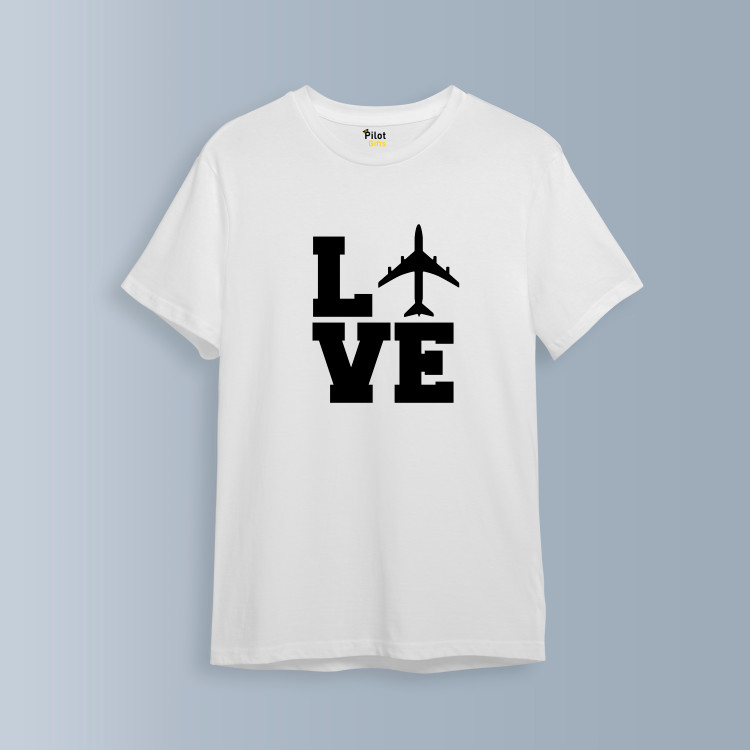 تیشرت هوانوردی طرح Love