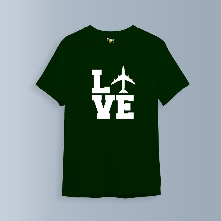 تیشرت هوانوردی طرح Love