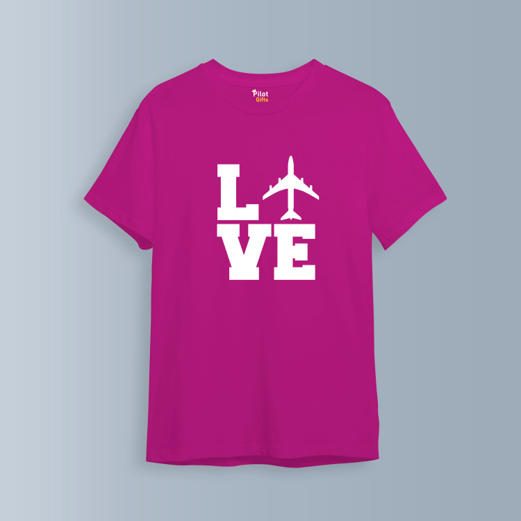 تیشرت هوانوردی طرح Love