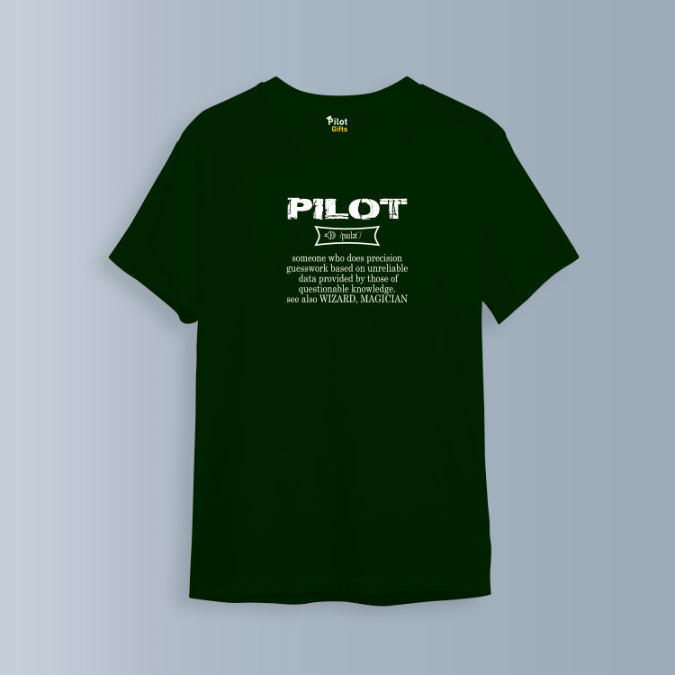 تیشرت نخی مردانه کلاسیک طرح Pilot کد T142