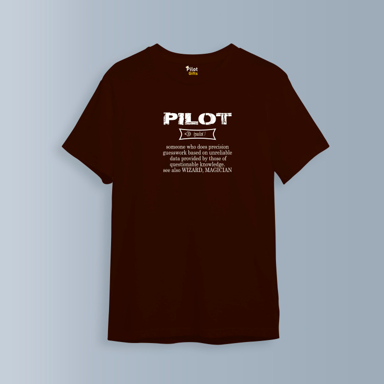 تیشرت نخی مردانه کلاسیک طرح Pilot کد T142